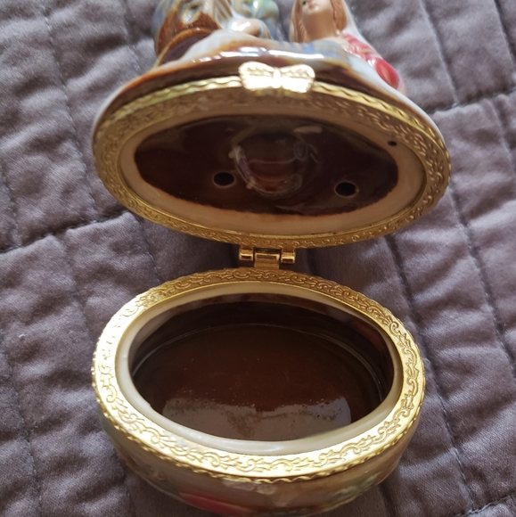 Christmas Mary Joseph Nativity Trinket Jewelry Box - PM1 - Picture 2 of 4